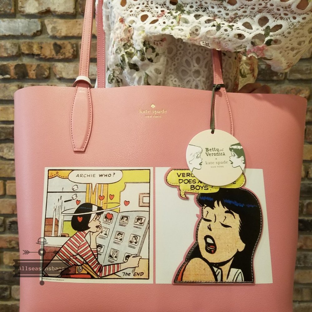 Kate spade Archie Comics Large Tote Yellow Wallet - Picture 6 of 16